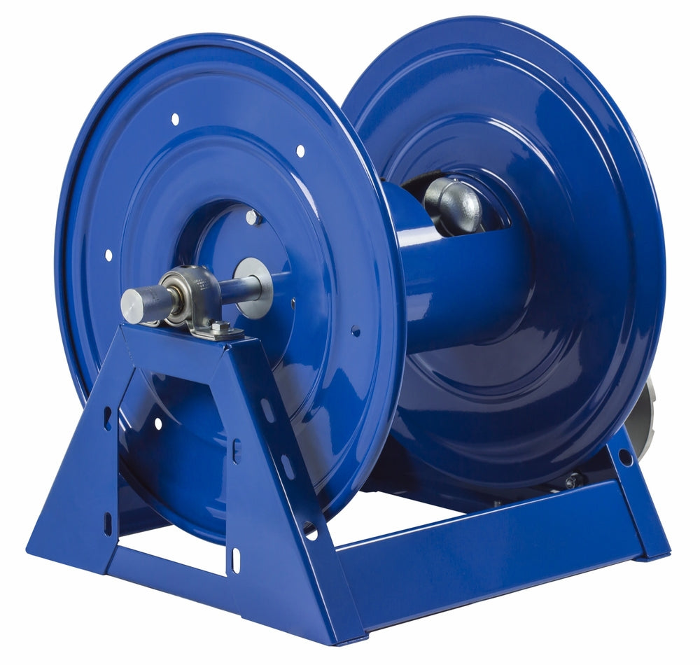 Cox Reels COX1125-4-100-E 0.5 in. ID 100 ft. Capacity Less Hose 3000 Psi Electric 12V DC 1-3HP Motor Rewind Hose Reel