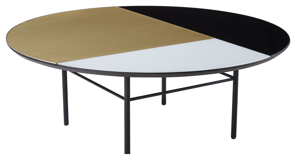 Tri Color Round Coffee Table  Liang  ampEimil Orphenus   Contemporary   Coffee Tables   by Oroa   Distinctive Furniture  Houzz