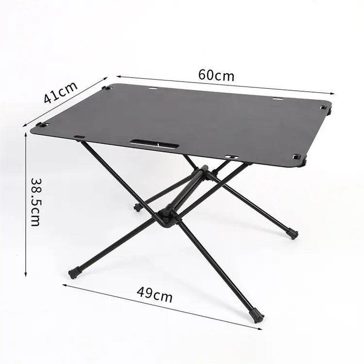 Custom Outdoor Portable Aluminum oy Folding Camping Table Foldable Lightweight Barbecue Picnic Tables