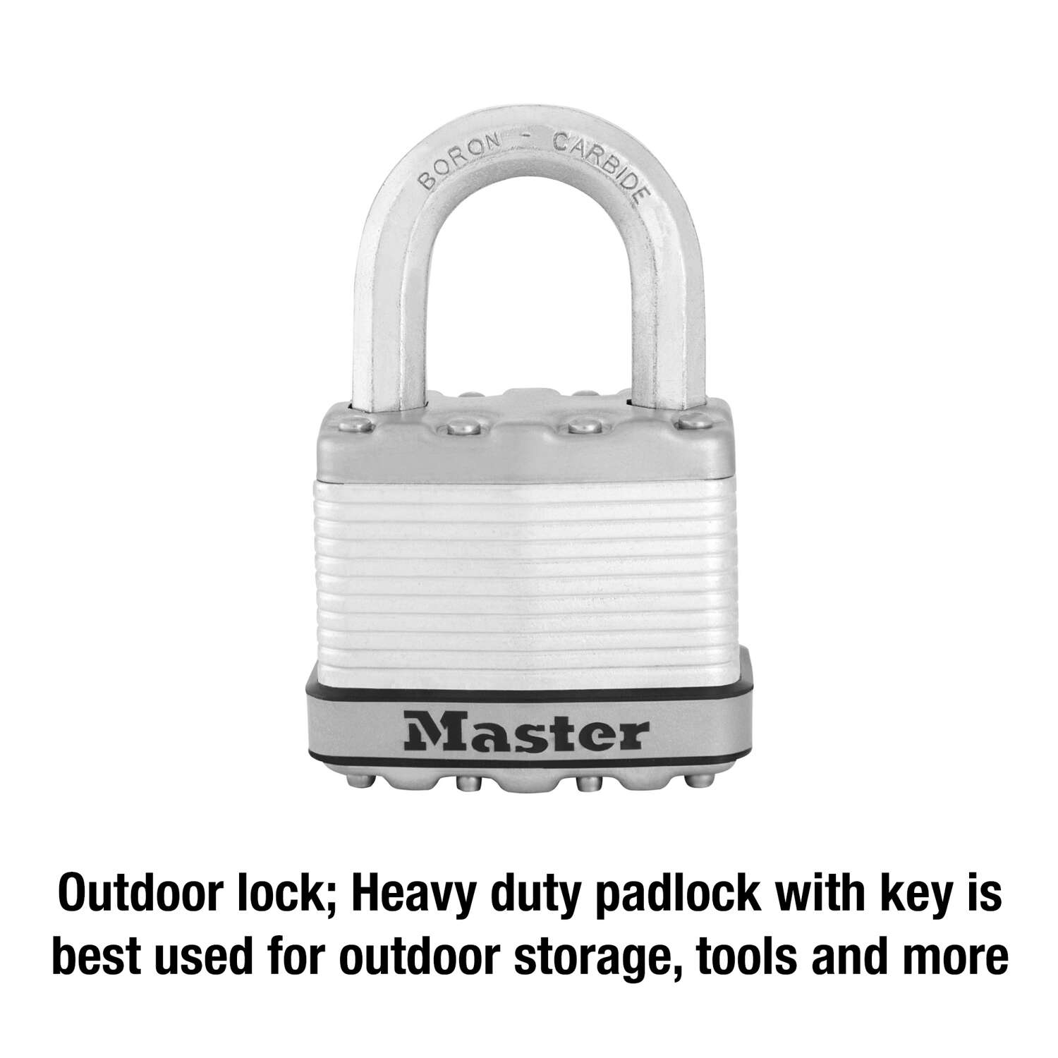 Master Lock 6.34 in. H X 1.34 in. W X 3.91 in. L Steel Ball Bearing Locking Padlock Keyed Alike