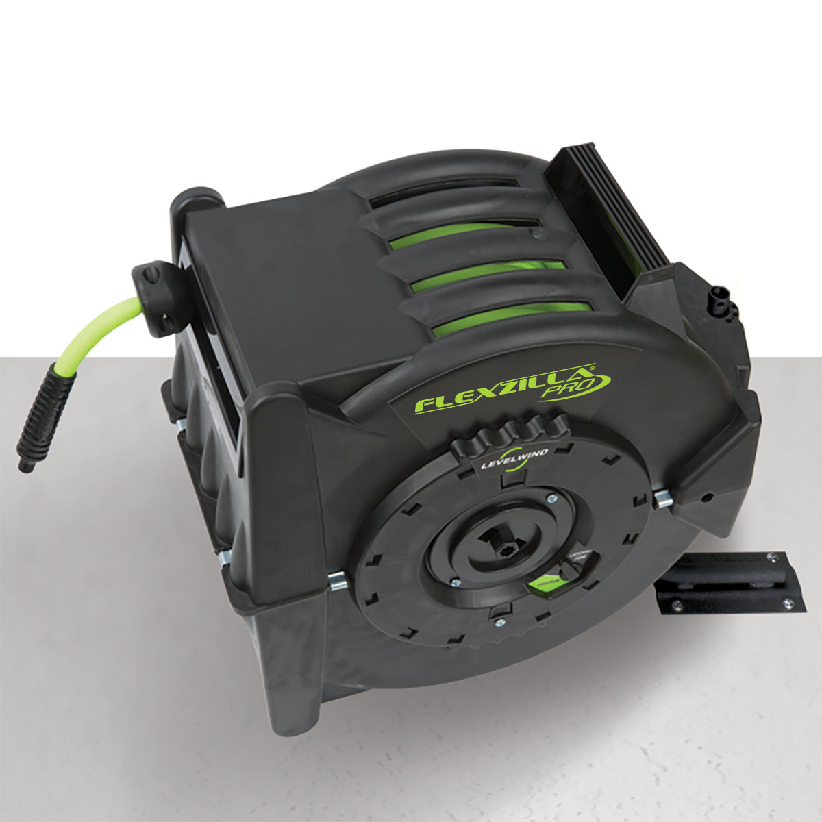 Flexzilla® Pro Retractable Air Hose Reel with Levelwind Technology， 3/8