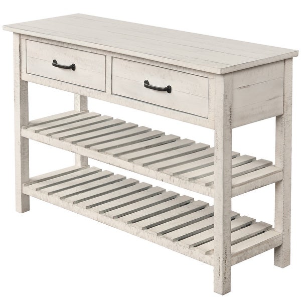 Console Table for Entryway with Drawers and Shelf