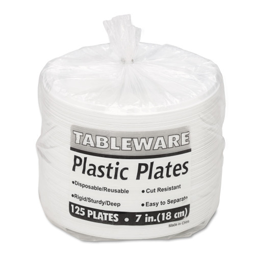 Tablemate Plastic Dinnerware， Plates， 7