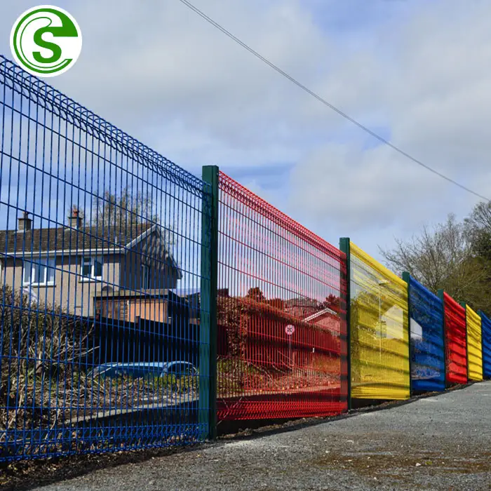 Hot Sale Roll Top Triangle Wire Mesh Fence High Quality BRC Fence Panel For Garden Fence