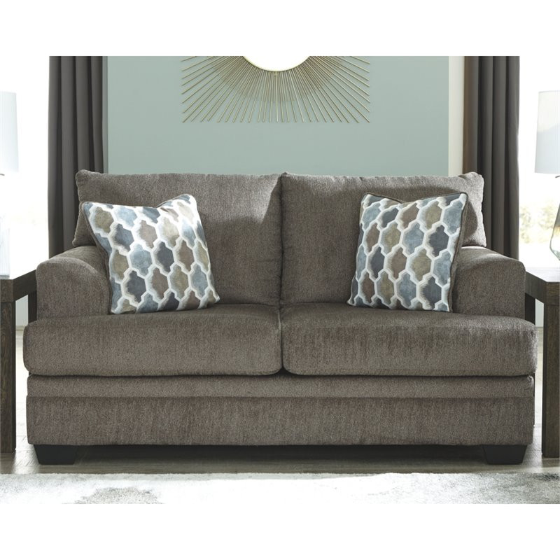 Signature Design by Ashley Dorsten Loveseat in Slate   Transitional   Loveseats   by Homesquare  Houzz