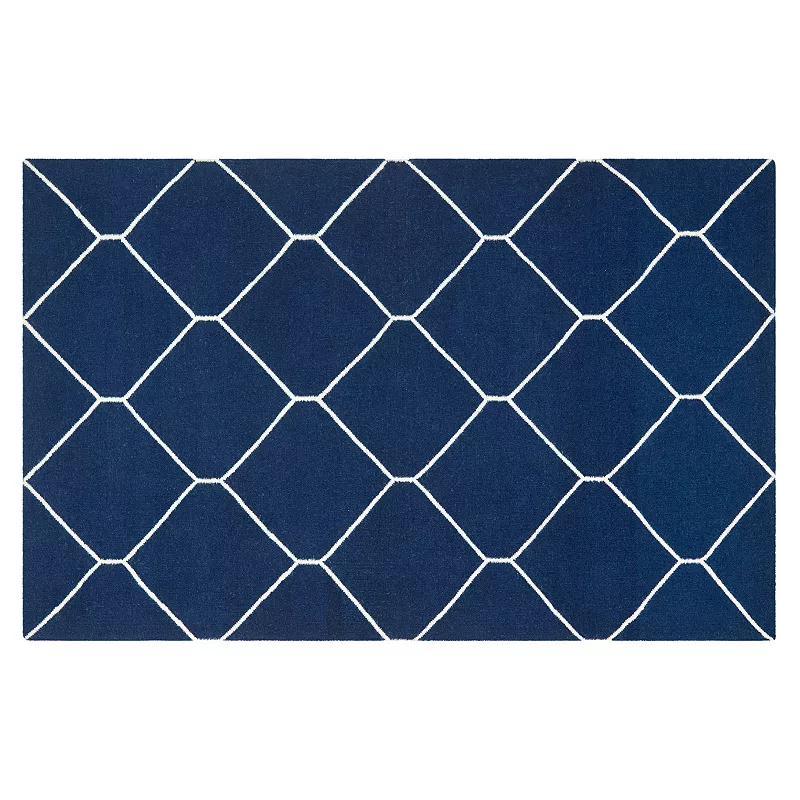 Safavieh Dhurries Netting Handwoven Flatweave Wool Rug