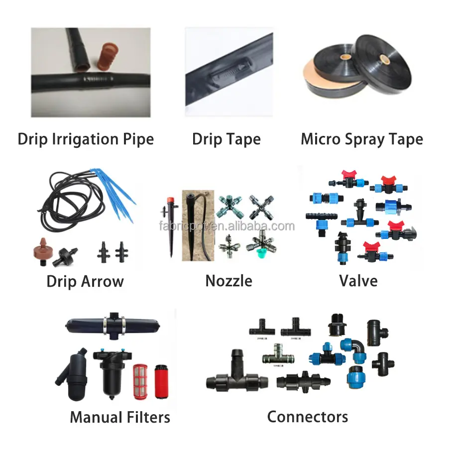 Agricultural drip lines and tapes fittings for farm irrigation hdpe pipe