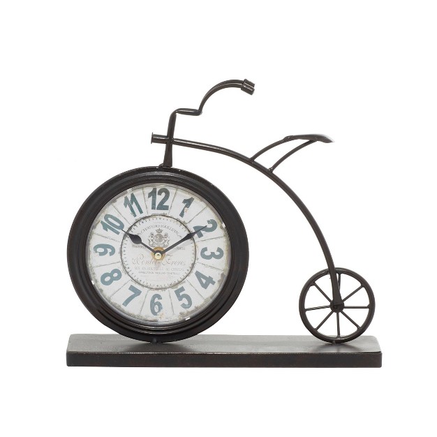 Metal Bike Clocks Brown Olivia amp May