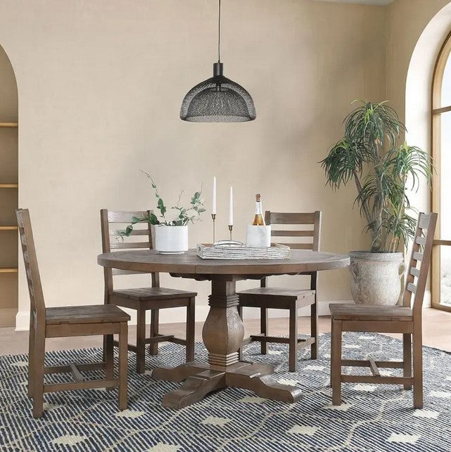 Caleb Round 55 Dining Table in Desert Gray