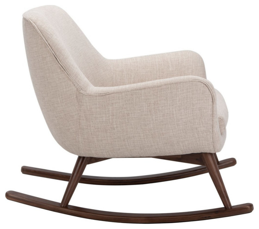 Grazia Mid Century Rocking Chair Oatmeal   Midcentury   Rocking Chairs   by V.S.D Furniture  Houzz