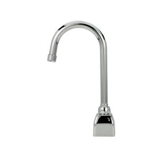 Zurn AquaSense Battery Powered Touchless Single Hole Bathroom Faucet with 0.5 GPM Aerator 8 in. Widespread Cover Plate Z6920-XL-CP8-MV