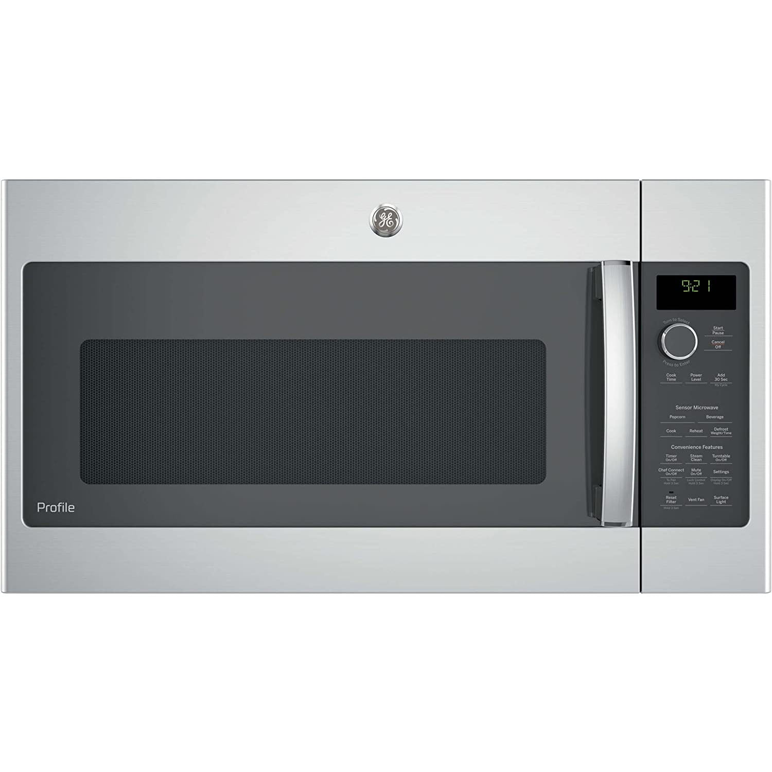 GE Profile 2.1 Cu. Ft. Over-the-Range Sensor Microwave Oven, Stainless Steel