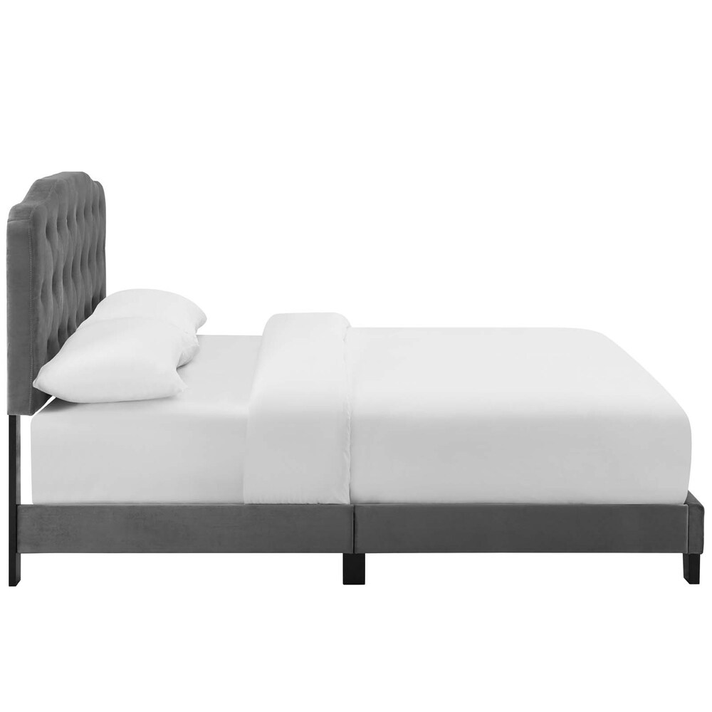 Amelia Twin Upholstered Velvet Bed