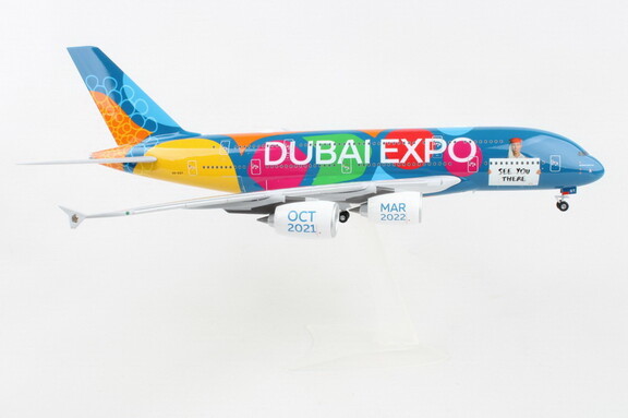 Herpa HE572408 Emirates A380 1/200 Expo 2020 Be Pa...