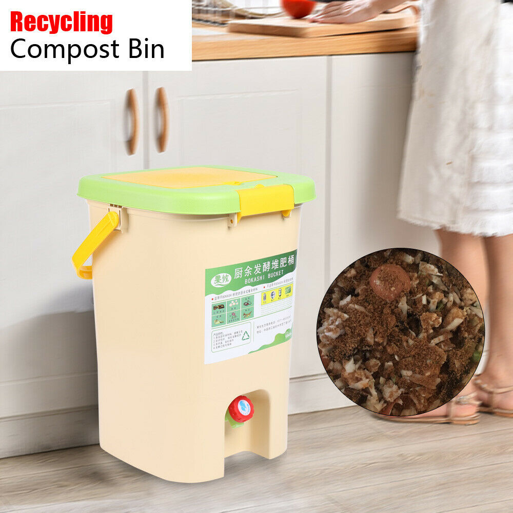 WUZSTAR 21L Indoor Composter Compost Bin,Food Trash Recycler for Kitchen