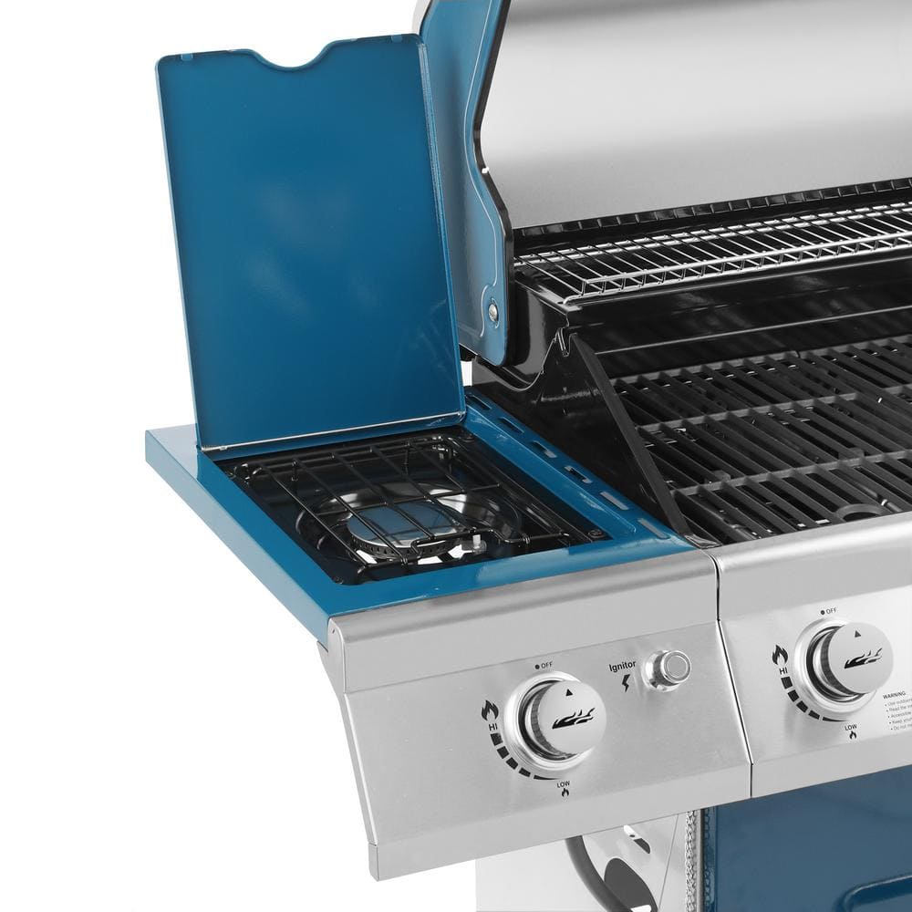 Royal Gourmet 6-Burner Propane Gas Grill in Blue with Sear Burner and Side Burner GA6402B