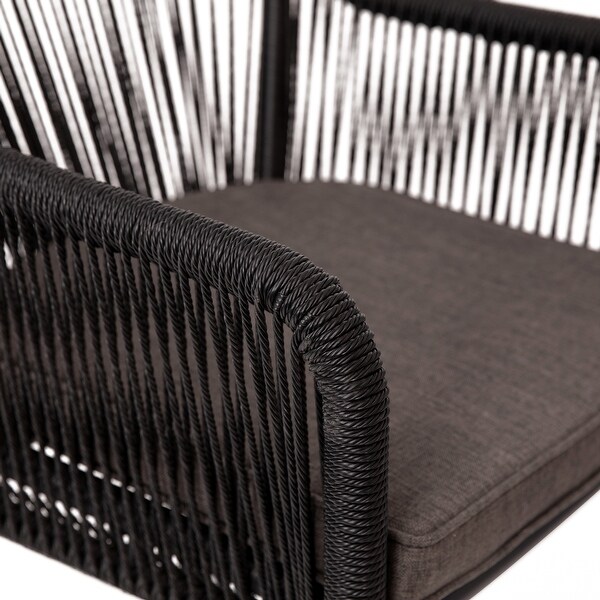 Woven Indoor/Outdoor Stacking Club Chairs