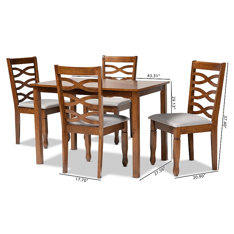 Baxton Studio Lanier Dining 5-piece Set