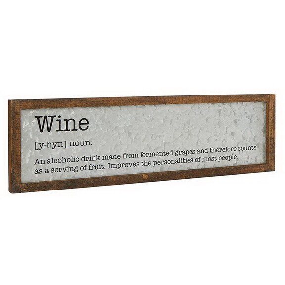 Heartfelt N1706 Metal Sign Wine