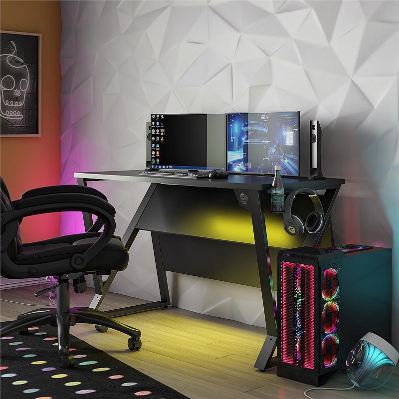 NTense Genesis Adjustable LED Gaming Desk