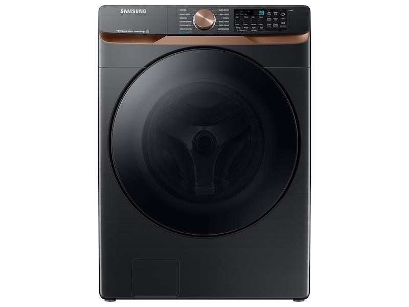 Samsung WF50BG8300AV 5.0 Cu. Ft. Extra Large Capacity Smart Front Load Washer With Super Speed Wash And Steam In Brushed Black