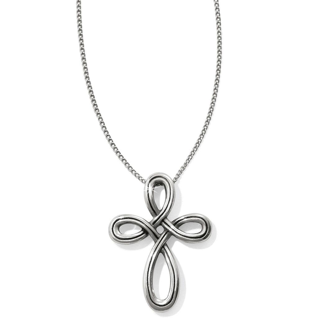 Brighton  Interlok Petite Cross Necklace