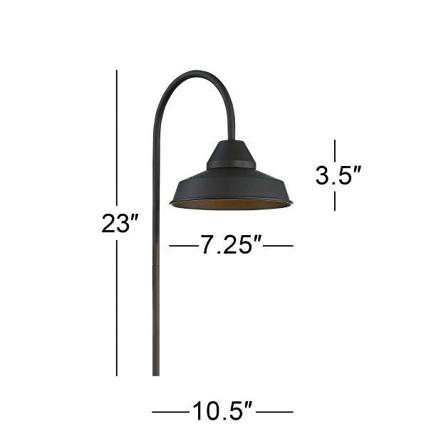 John Timberland Westley Black 8 piece Led Landscape Path Light Set