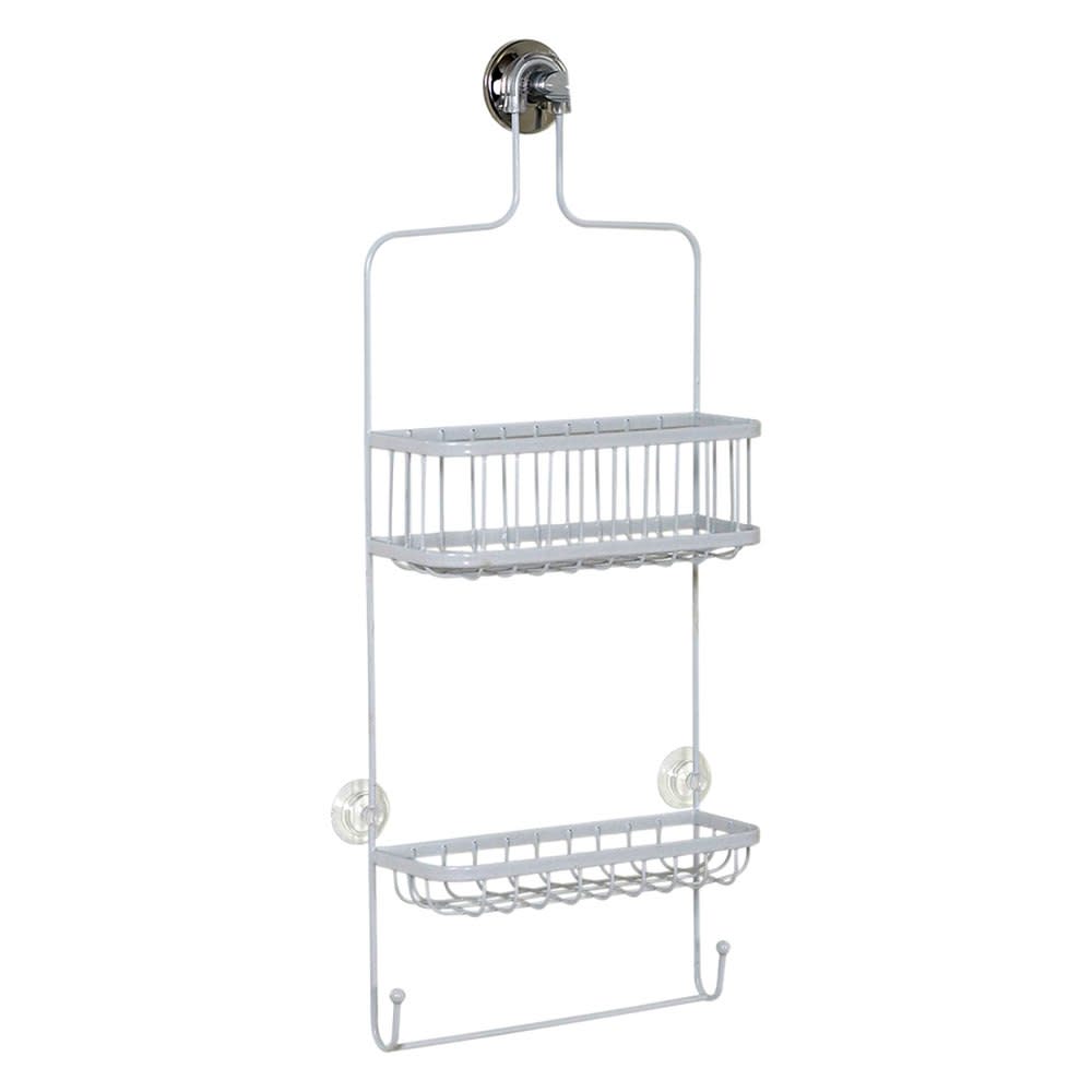 Zenith Over the Showerhead Caddy White Steel Premium