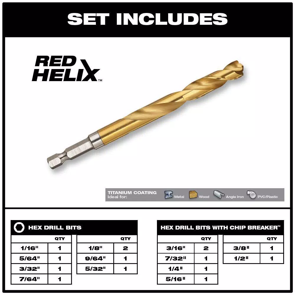 Milwaukee Hole Dozer General Purpose Bi-Metal Hole Saw Set W/Titanium Drill Bit Set (35-Piece) and#8211; XDC Depot