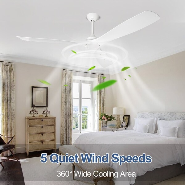 Remote Ceiling Fan 5 Speeds Flush Mounted Shopping - The Best Deals on Ceiling Fans | 41708525