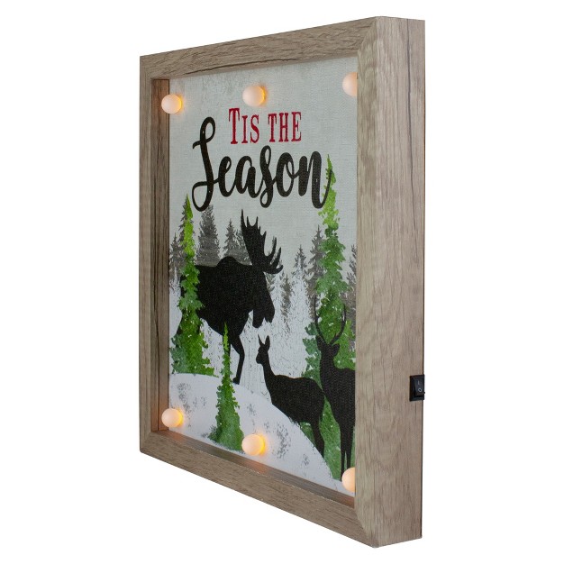 Lighted x27 tis The Season x27 Christmas Wall Decor