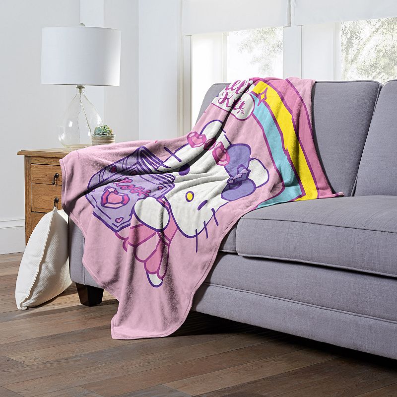 Sanrio Hello Kitty Fairytale Romance Silky Touch Throw Blanket