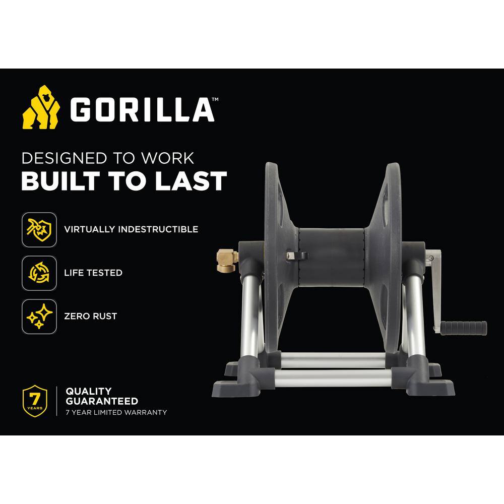 Gorilla 150 ft. Aluminum Zero Rust Hose Reel GRS-150