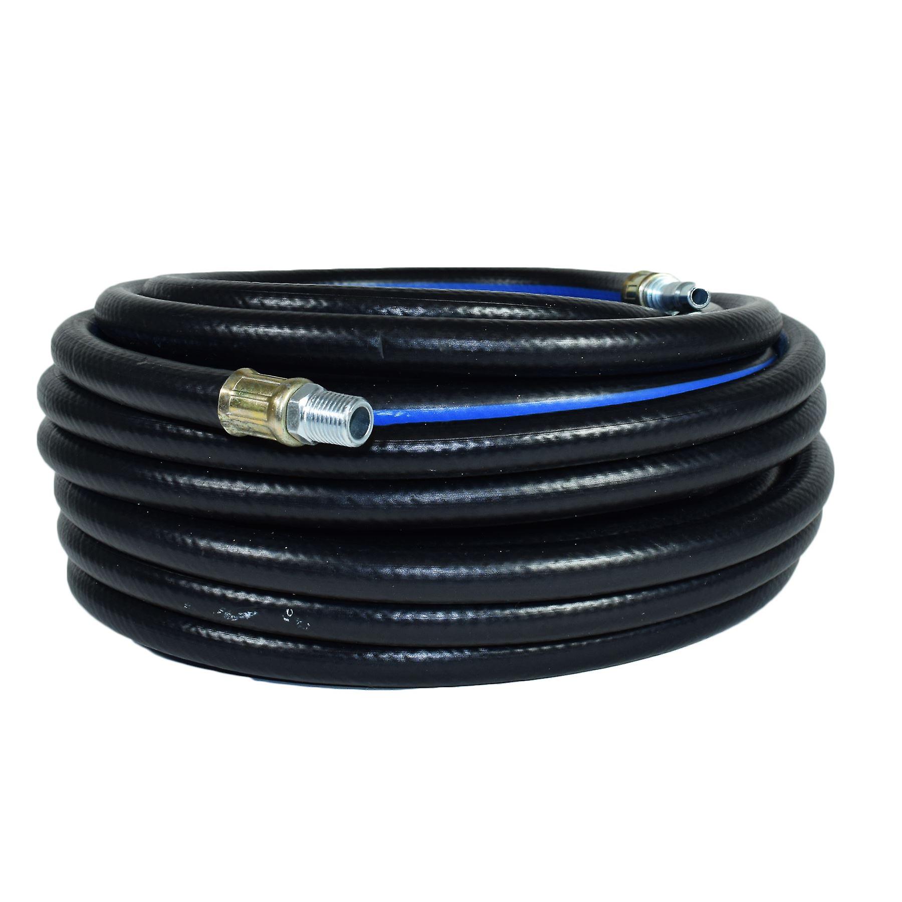 15 Metre / 50 Feet Compressor Airline Air Hose 8mm Internal Soft Rubber US Pro