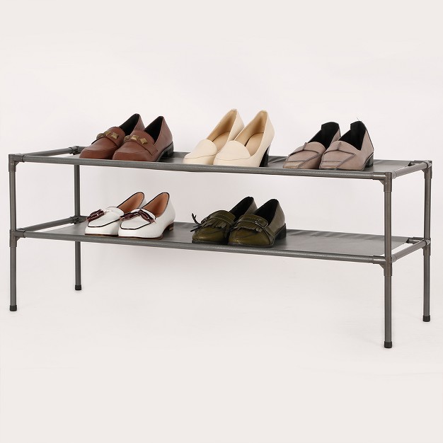 2 tier Fabric Shoe Rack