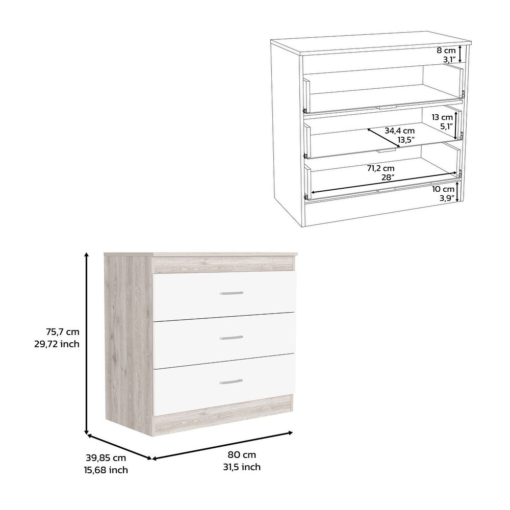 Dresser for Bedroom with 5 Drawers  Storage Organizer Unit with Fabric Bins for Living Room  Hallway