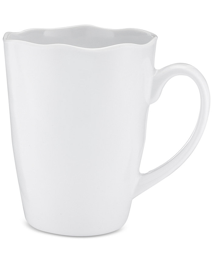 Q Squared Ruffle 4-Pc. Melamine 15-Oz. Mug Set