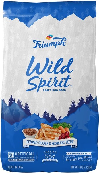 Triumph Wild Spirit Deboned Chicken and Brown Rice Recipe Dry Dog Food