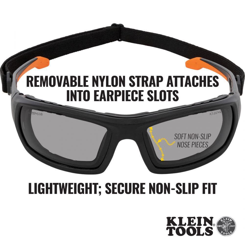 Klein Tools Pro Gasket Safety Glasses Gray 60471 from Klein Tools