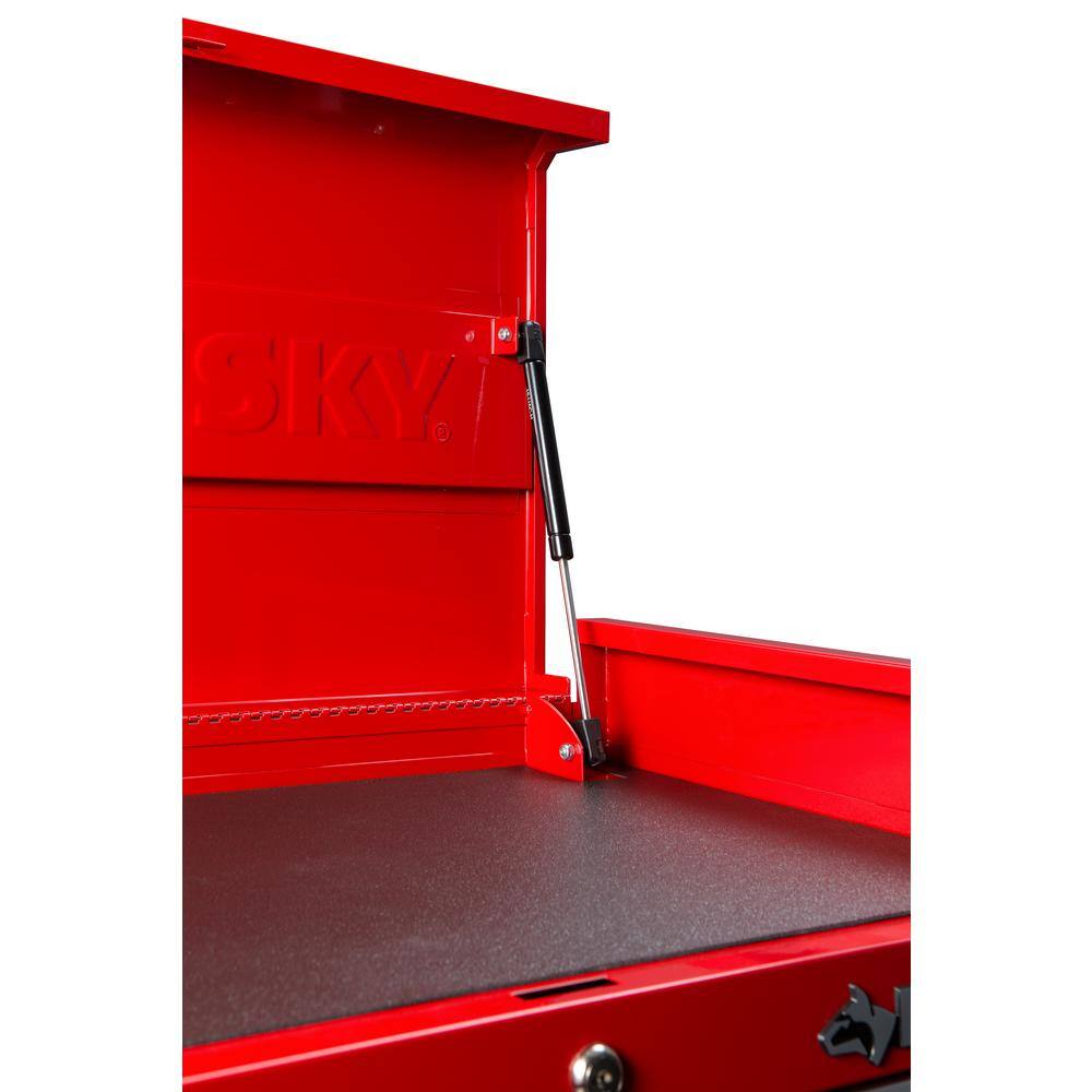 Husky 27 in. 11-Drawer Gloss Red Tool Chest and Cabinet Combo UACT-H-270111