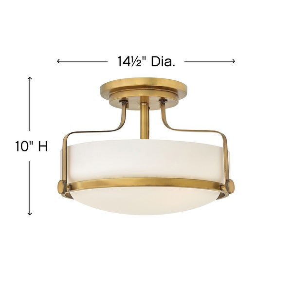 Hinkley Lighting Harper 3 Light 15 Wide Semi-Flush Bowl Ceiling