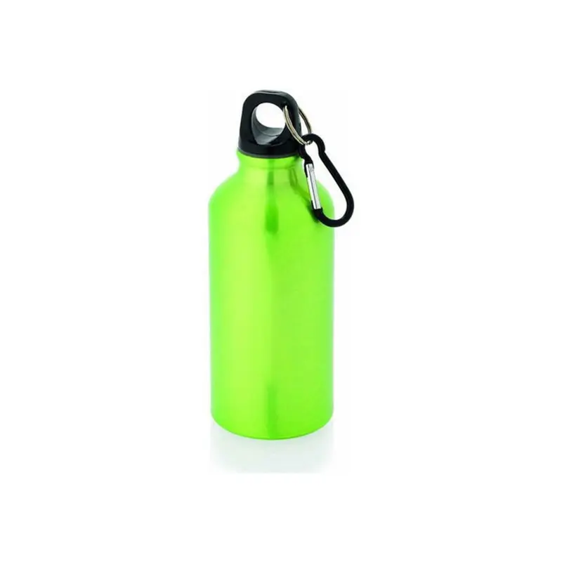 350ML Leak proof Water Seal and  BPA Free Lightweight Aluminium Reusable Metal Water Bottle with Carabiner