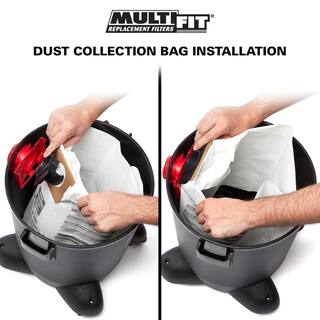 MULTI FIT 10 Gallon to 14 Gallon Dust Collection Bags for Shop-Vac Branded WetDry Shop Vacuums (3-Pack) VF2005