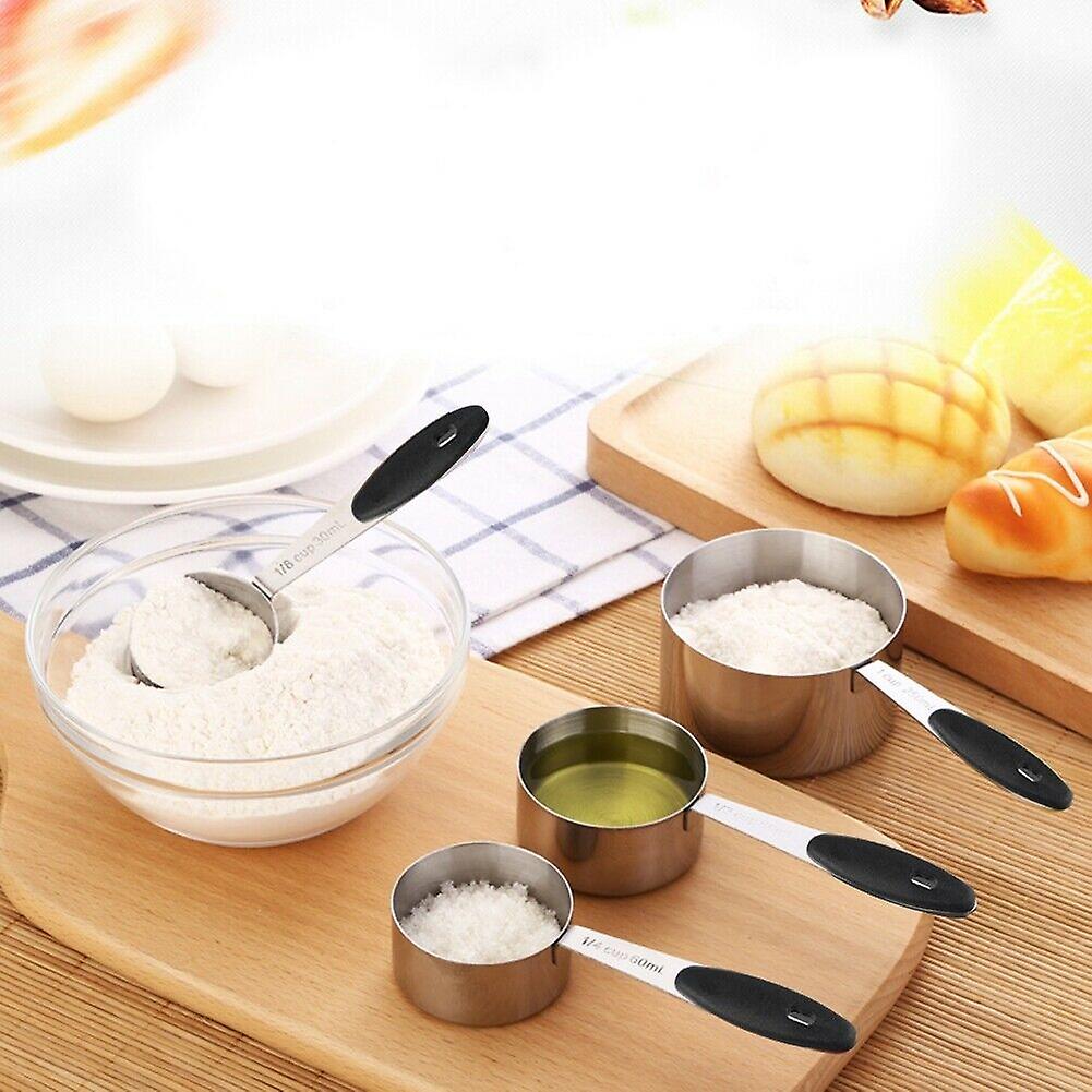 Ejoyous 10 Pieces Stainless Steel Measuring Cups And Spoons With Silicone Handle Grip Kitchen M