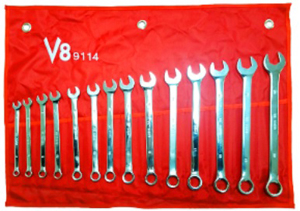 V8 Tools VT9114 14pc Long Pattern SAE Combo Wrench...