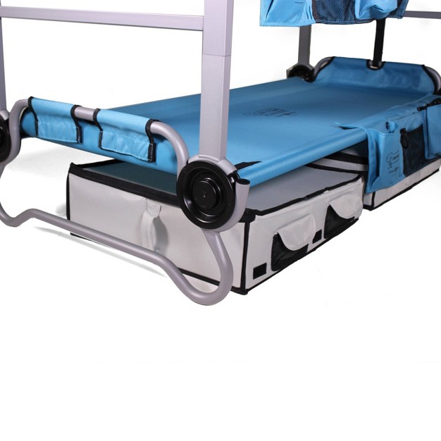 Disc o bed Kid o bunk Expandable Under Bunk Storage Footlocker Gray