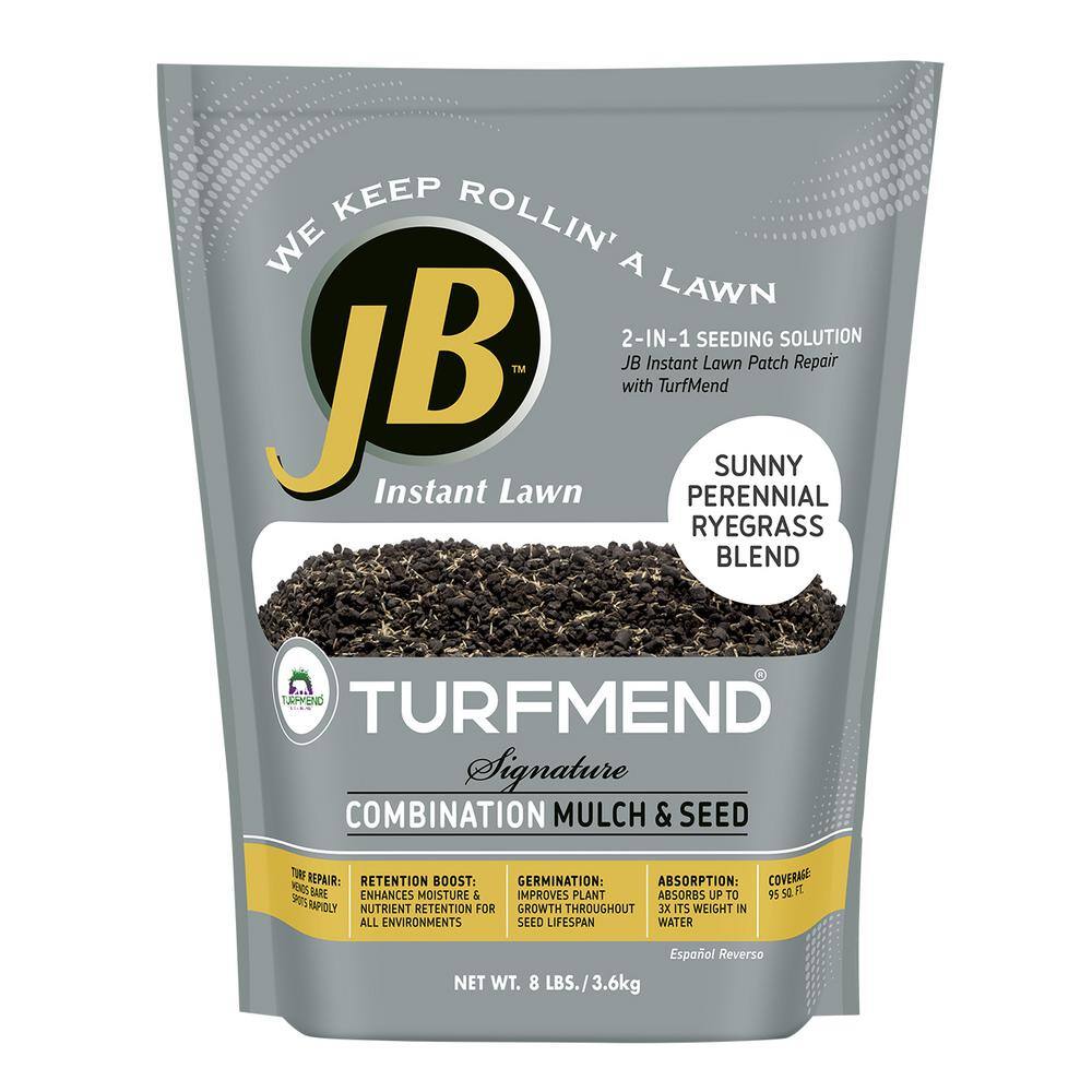 JB INSTANT LAWN JB 8 lbs. Signature Sunny Perennial Ryegrass Blend with TurfMend tmsun8