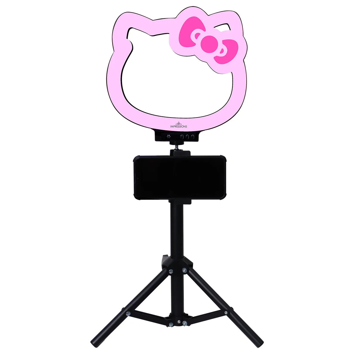 IVLR-LEDRINGHK10-BLK | Hello Kitty® Supercute 10” RGB Desktop Ring Light with Tripod