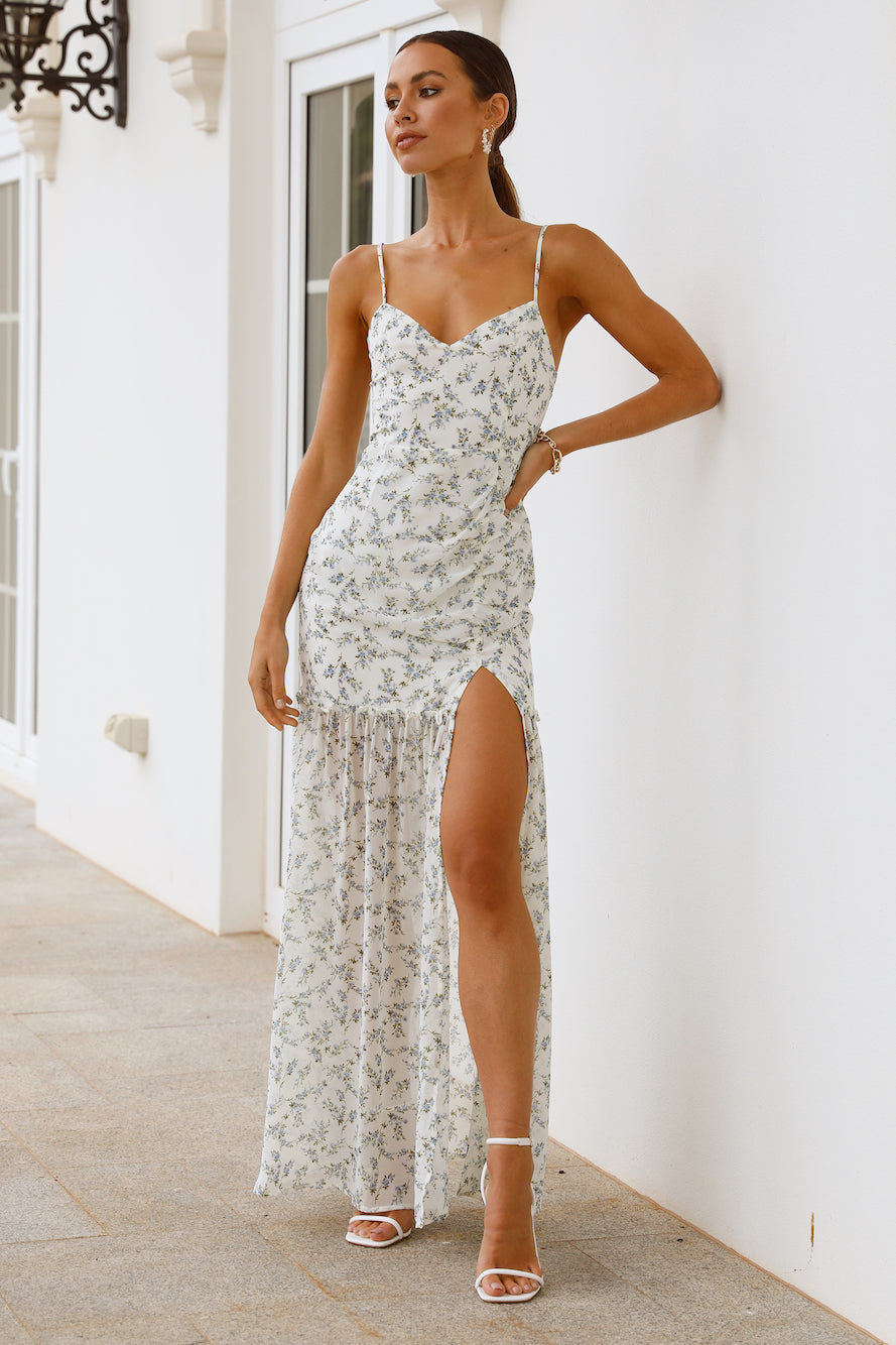 HELLO MOLLY Modern Ophelia Maxi Dress White