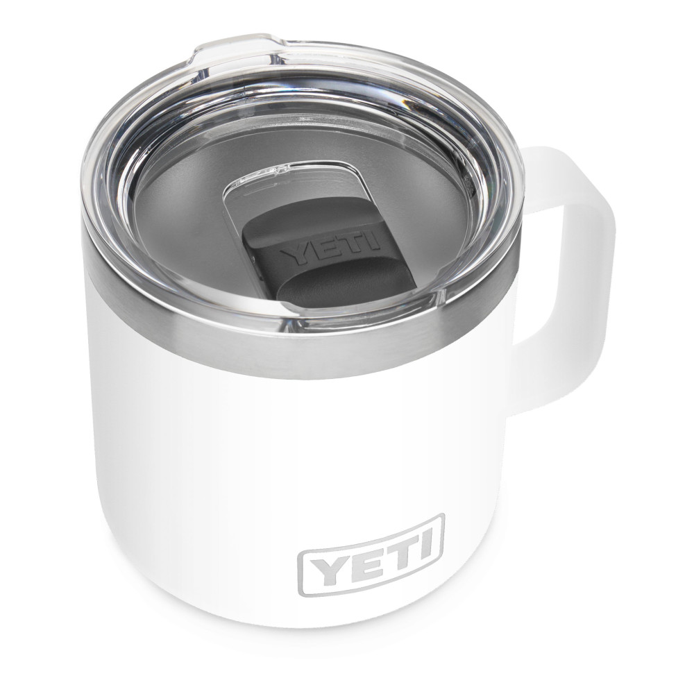 Yeti Rambler Mug with MagSlider Lid 14oz， White ;